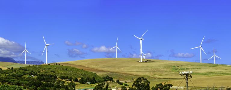 Wind turbines in South Africa