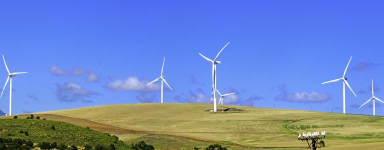 Wind turbines in South Africa