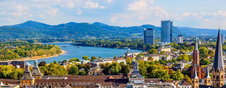 Aerial view of Bonn, Germany